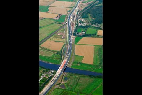The new M6 extension from Carlisle to Guards Mill - Picture credit Carillion